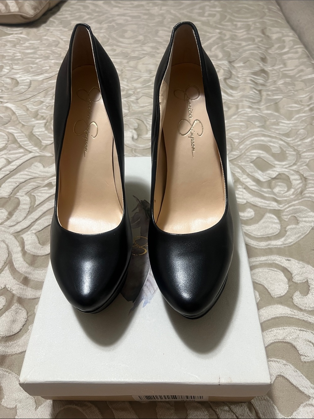 Jessica Simpson Black Platform Stiletto Pumps